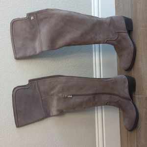 Vince Camuto Grey Suede Over The Knee Boots